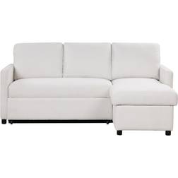 Serta Clancy Convertible Sectional Cream 77.2" 3 Seater