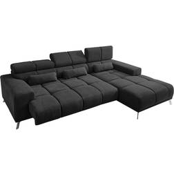 Poco Speed ​​Black Sofa 285cm 3-Sitzer