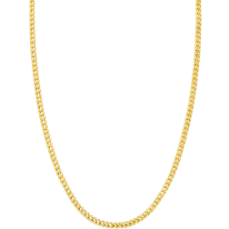 Italian Gold Franco Chain Necklace - Gold