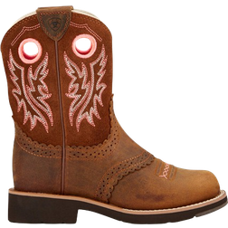 Ariat Kid's Fatbaby Cowgirl Western Boot - Powder Brown