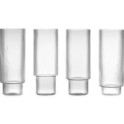 Ferm Living Ripple Long Drink-Glas 30cl 4Stk.