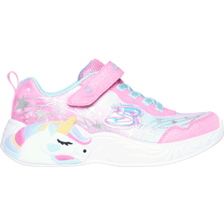 Skechers Girl's S-Lights: Unicorn Dreams Wishful Magic - Pink/Turquoise