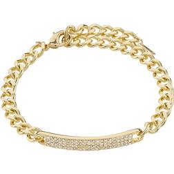 Pilgrim Heat Chain Bracelet - Gold/Transparent
