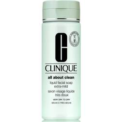 Clinique All About Clean Liquid Facial Soap Extra-Mild Very Dry to Dry Skin 6.8fl oz