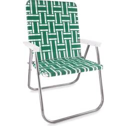 Lawn Chair USA Green and White Stripe Magnum