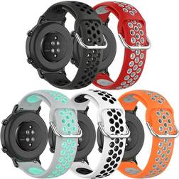 Two-Toned Silicone Breathable Replacement Sport Strap Quick Release for Coros Pace 2/Apex 42mm