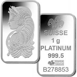 Various Mints Platinum Bars In Assay 1g