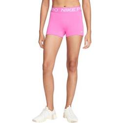 Nike Women's Pro 3" Shorts - Playful Pink/White