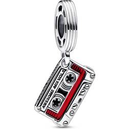 Pandora Marvel Guardians of the Galaxy Cassette Tape Dangle Charm - Silver/Red