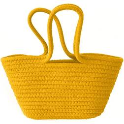 Rabbith Vintage Multipurpose Woven Basket Bag - Yellow