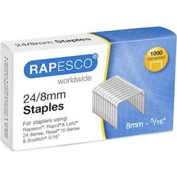 Rapesco 24/8mm Galvanised Staples Box of 1000
