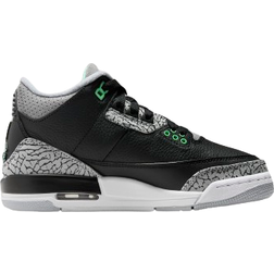 Nike Air Jordan 3 Retro GS - Black/Wolf Grey/White/Green Glow