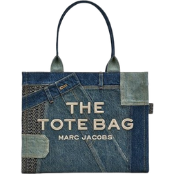Marc Jacobs The Deconstructed Denim Large Tote Bag - Indigo Multi
