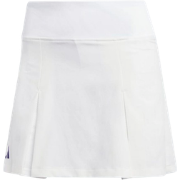 adidas Women Club Pleated Tennis Skirt - White