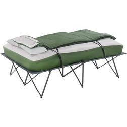 OutSunny Folding Camping Cot Portable Outdoor Bed Set 2-persons