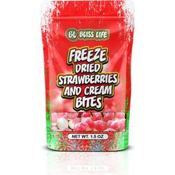Bliss Life Strawberries and Cream Freeze Dried Candy Bites 1.5oz
