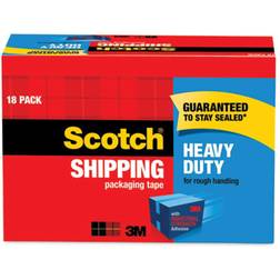 3M Scotch Heavy Duty Shipping Packaging Tape 1.88inx54.6yd 18-pack