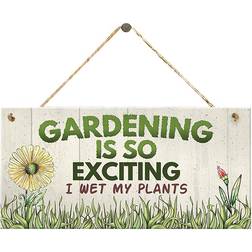 Funny Novelty Garden Plaque Gardening Sign Gift to Garden Lovers