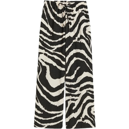 H&M At Pull On Trousers - Black/Zebra Pattern