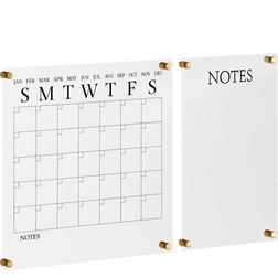 Martha Stewart Grayson Acrylic Monthly Wall Calendar And Notes Board 18"x18"