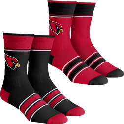 Rock Em Socks Arizona Cardinals Youth Multi-Stripe 2-Pack Team Crew Sock Set