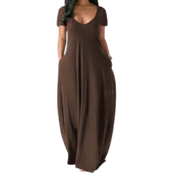 Shein Lune Short Sleeve Dress With Hidden Pocket