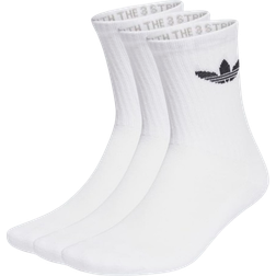 adidas Originals Trefoil Cushion Crew Socks 3-pack - White
