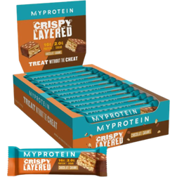 Myprotein Crispy Layered Chocolate Caramel Protein Bars 12 Stk.