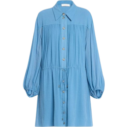 Chloé Short Shirt Dress - Parisian Blue