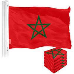 G128 Morocco Moroccan Flag 5-pack 60x36"