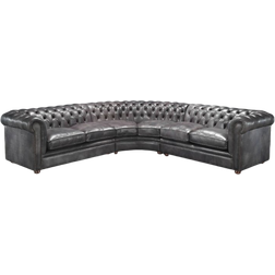 JVMoebel Corner Couch Designer Grey Sofa 245cm 6-Sitzer