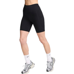 Nike Women's One High Waisted Biker Shorts 8" - Black