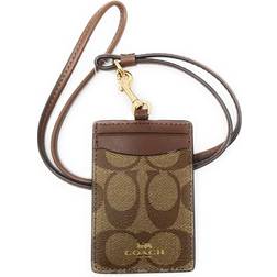 Coach Id Lanyard In Signature Canvas 63274