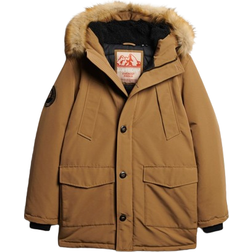 Superdry Everest Faux Fur Hooded Parka Coat - Sandstone Brown