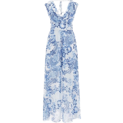 Guess All Over Floral Print Dress - Floral Blue