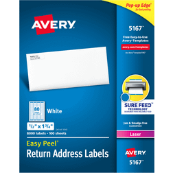 Avery Easy Peel Return Address Labels Sure Feed Technology Permanent Adhesive 8000-pack