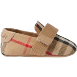 Burberry Check Cotton Blend Booties - Archive Beige