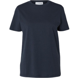 Selected My Essential Classic T-shirt - Dark Sapphire