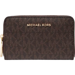 Michael Kors Small Logo and Leather Wallet - Brown/Acorn