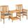 vidaXL 3061298 Bistro Set, 1 Table inkcl. 2 Chairs