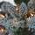 Puleo International Pre-Lit Flocked Artificial Pine Christmas Tree 78"