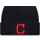 New Era Cleveland Indians Flurry Cuffed Knit Beanies with Pom W