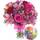Birthday Flowers Rose & Lily Celebration with Get Well Balloon Assorted