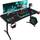 Furmax 55 Inch Gaming Desk - Black
