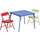 Flash Furniture Mindy Kids Colorful Folding Table and Chair Set 3 piece