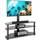 Rfiver Glass TV Stand With Mount