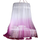 Mengersi Bed Canopy with Lights Round Dome Ombre Curtains 8x9"