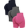 OQQ Women's Butt Lifting Yoga Shorts - Black/Grey/Plumred