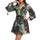 Guess Women's Long Sleeve Farrah Dress - Moonlit Tropic Garden