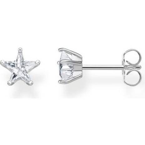 Thomas Sabo Large Ear Stud Earrings - Silver/White • Price